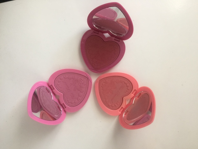Too Faced Love Flush Blush Love Hangover Your Love Is King Justify My Love